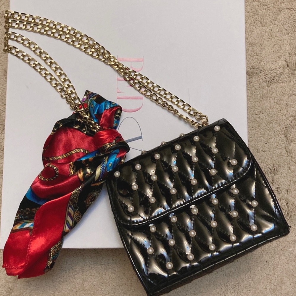 New Free People Black Pearl Bag